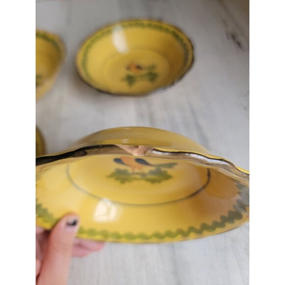 Vintage Italian‎ bird Robin Italy bowl home decor soup set - Picture 7 of 9